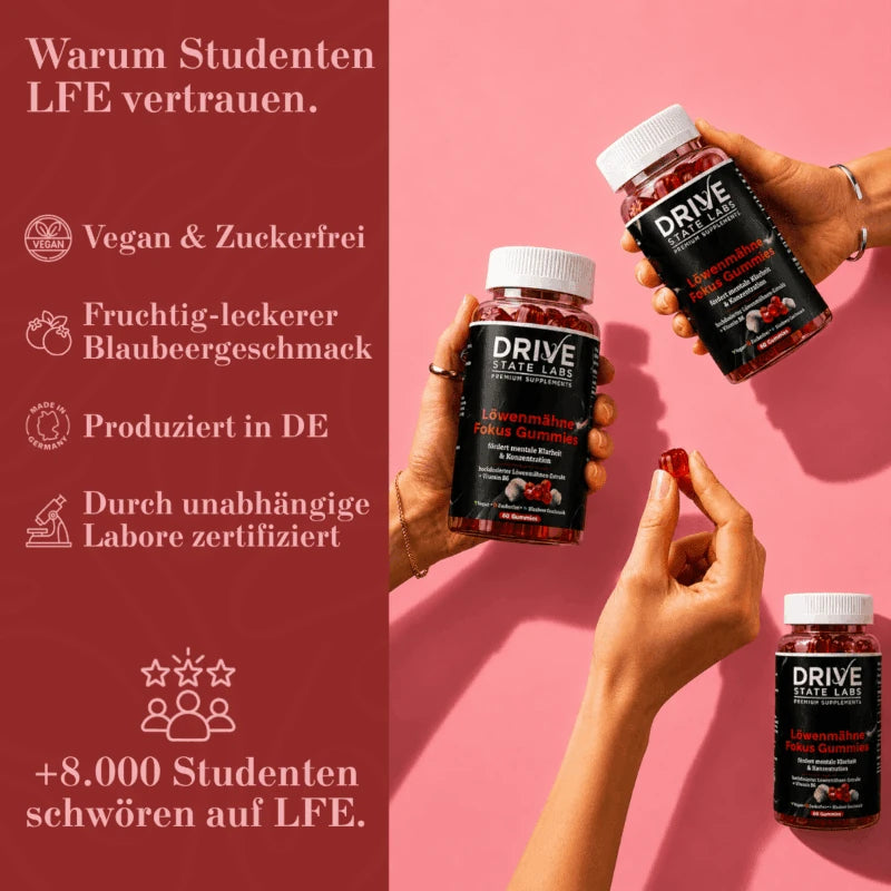 Löwenmähne Fokus Gummies