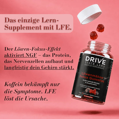 Löwenmähne Fokus Gummies