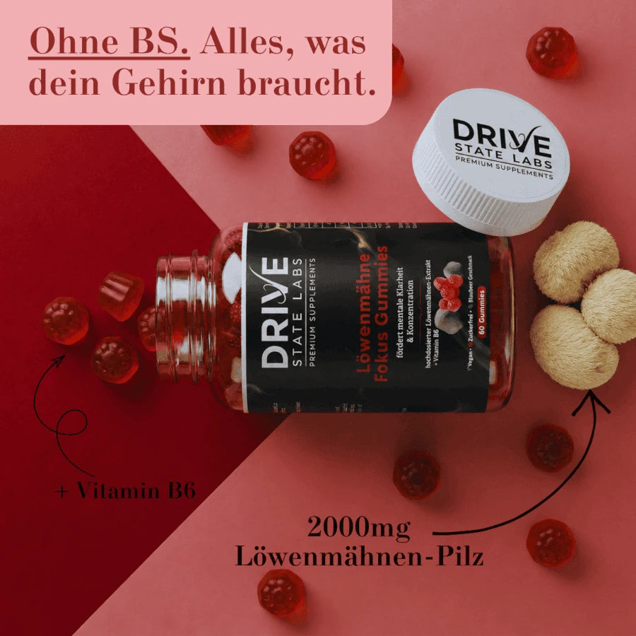 Löwenmähne Fokus Gummies