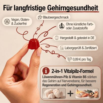 Löwenmähne Fokus Gummies